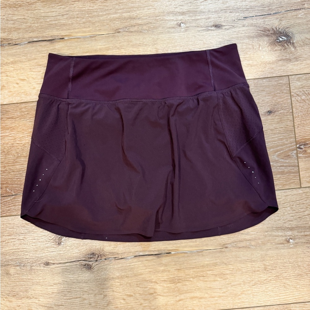 Athleta Agate Purple Run with it Skirt, Sz M